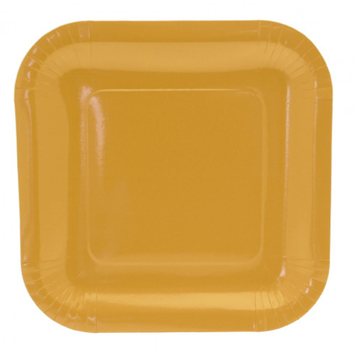 9 Inch Yellow Square Paper Plates (8pk) 9 Inch Yellow Square Paper Plates (8pk)