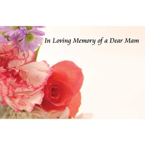 In Loving Memory - Mam Flower Cards (x50) In Loving Memory - Mam Flower Cards (x50)