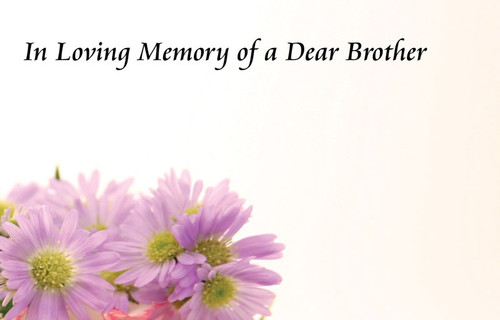 In Loving Memory of a Brother Sympathy Card (x50) In Loving Memory of a Brother Sympathy Card (x50)