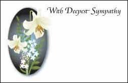 White Lily-With Deepest Sympathy (x50)