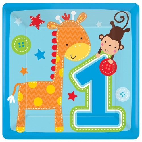 One Wild Boy 18cm Square Plate One Wild Boy 18cm Square Plate