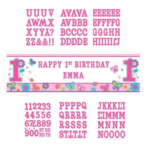Sweet Birthday Girl Personalise Giant Banner Sweet Birthday Girl Personalise Giant Banner