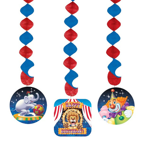 Big Top Circus Party Danging Cutouts Big Top Circus Party Danging Cutouts