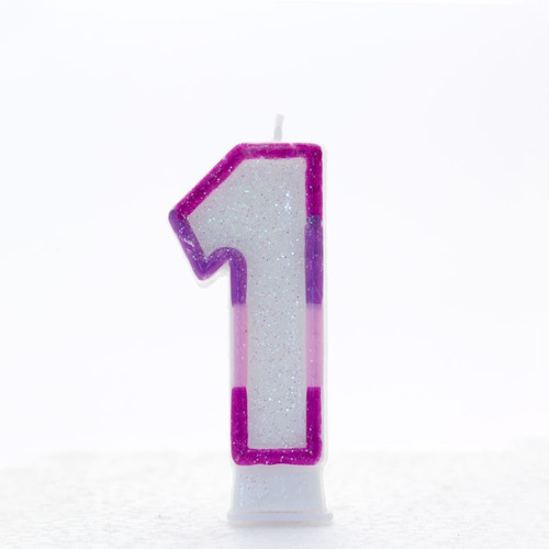 Pink Number 1 Candle Pink Number 1 Candle