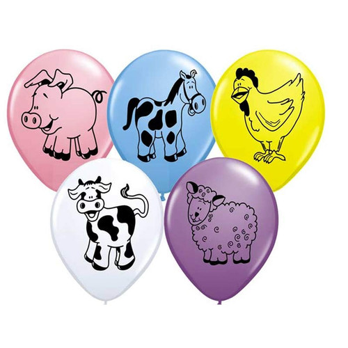 Farm Animal Latex Balloons (25pk) Farm Animal Latex Balloons (25pk)