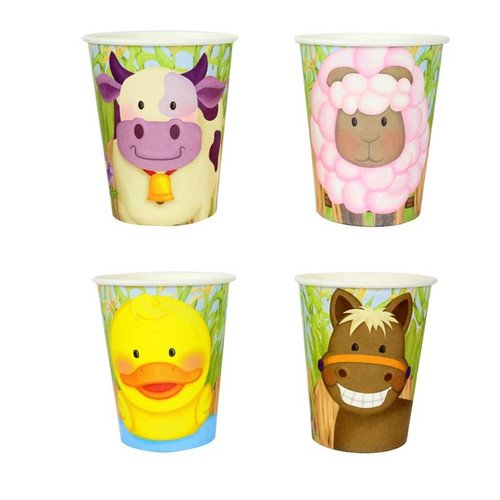 Farmyard Party Assorted Cups Farmyard Party Assorted Cups