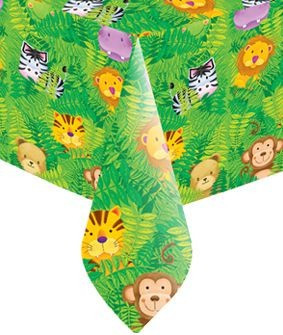 Jungle safari party tablecover