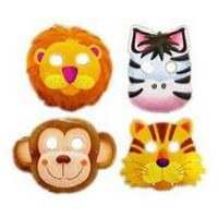 Jungle safari party masks