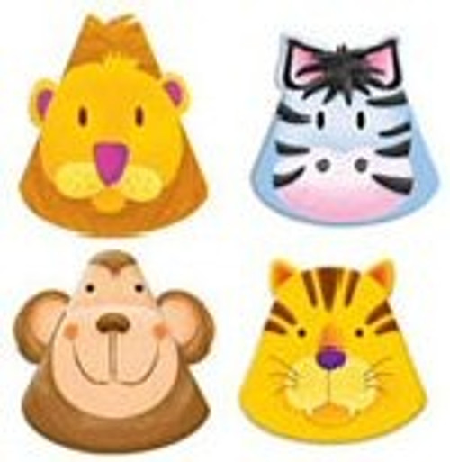 Jungle safari party shaped hats Jungle safari party shaped hats