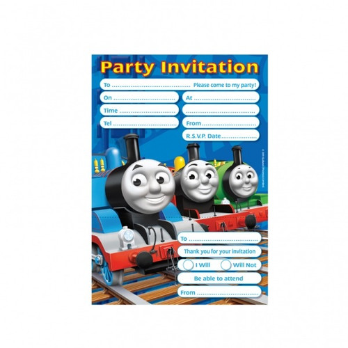 Thomas the Tank Engine Party Invitations Thomas the Tank Engine Party Invitations