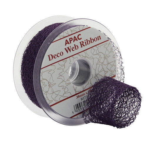 Purple Deco Web Ribbon Purple Deco Web Ribbon