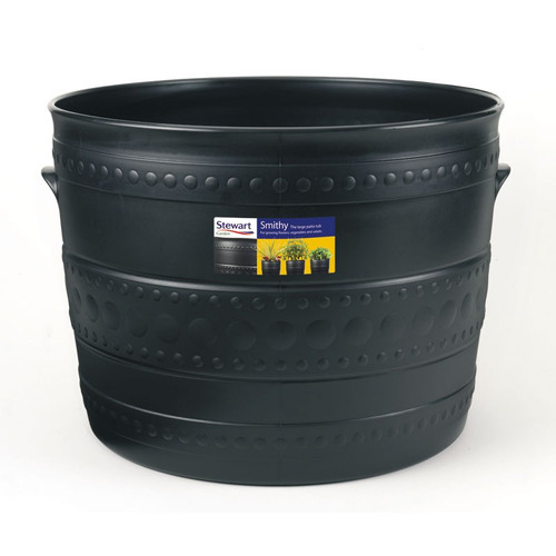 Stewart Smithy 50cm Patio Tub Black Stewart Smithy 50cm Patio Tub Black