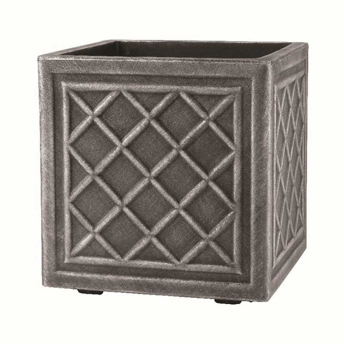 Stewart Square Lead Effect Planter - Large Stewart Square Lead Effect Planter - Large
