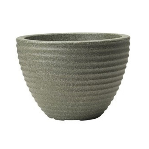 Stewart Large Low Honey Pot Planter  - Marble Green