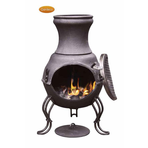 Gardeco Billie Small Cast Iron Chimenea - Bronze Gardeco Billie Small Cast Iron Chimenea - Bronze