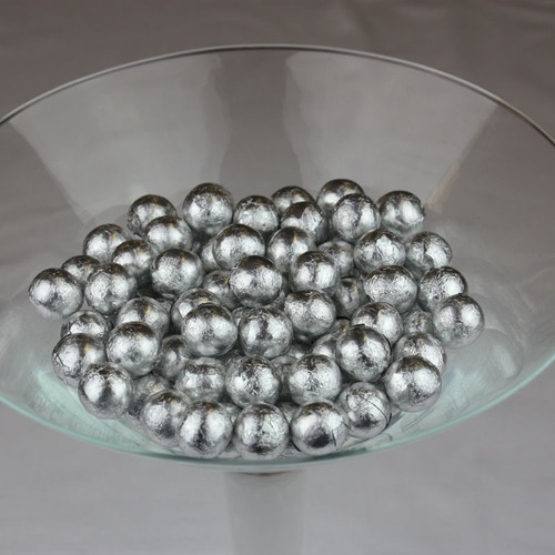 Silver Foil Chocolate Balls Silver Foil Chocolate Balls
