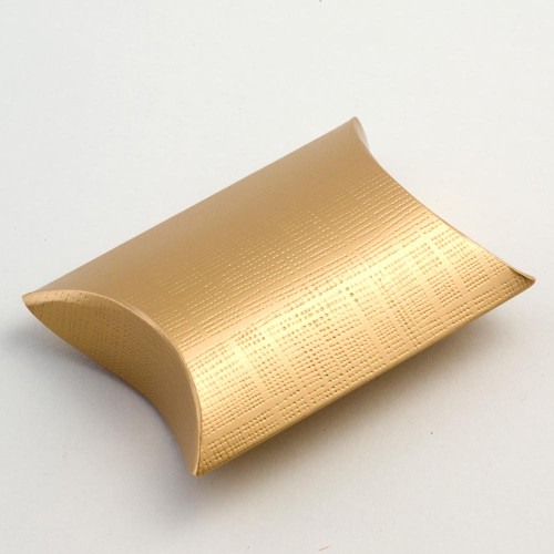 Gold Pillow Favour Box Gold Pillow Favour Box