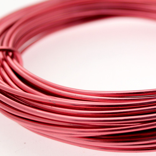 Rose Pink / Light Red Aluminium Wire Rose Pink / Light Red Aluminium Wire