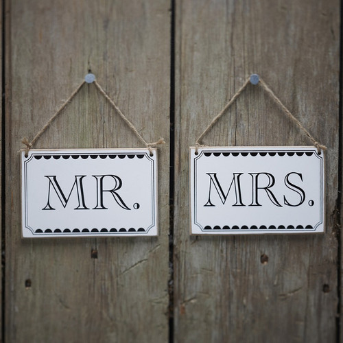 Mr & Mrs Chair Banners
