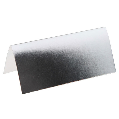 Silver Metallic Place Card Silver Metallic Place Card