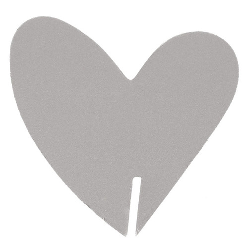 Grey Heart Place Card