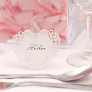 Vintage Romance Standing Place Card