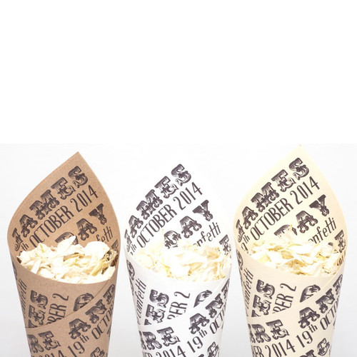 Personalised Circus Confetti Cones (x10)