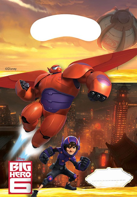 Big Hero 6 Party Bags (6pk) Big Hero 6 Party Bags (6pk)