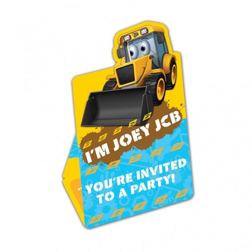 JCB Tractor Party Invites JCB Tractor Party Invites