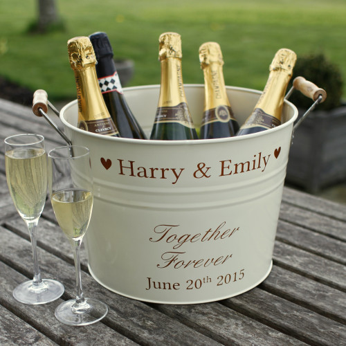 Personalised Together Forever Wine Bucket