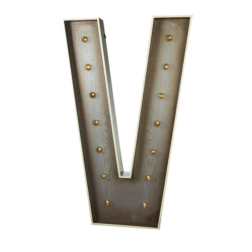 Large LED Letter V (102cm)