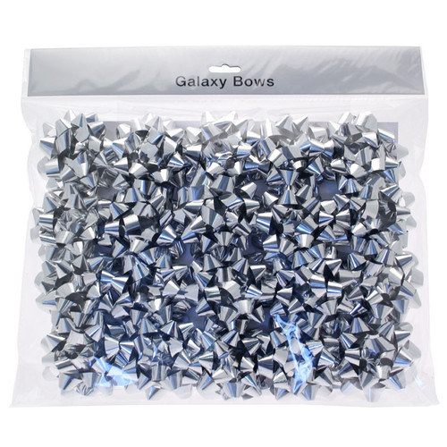 Metallic Silver Sticky Back Bows (x20) Metallic Silver Sticky Back Bows (x20)