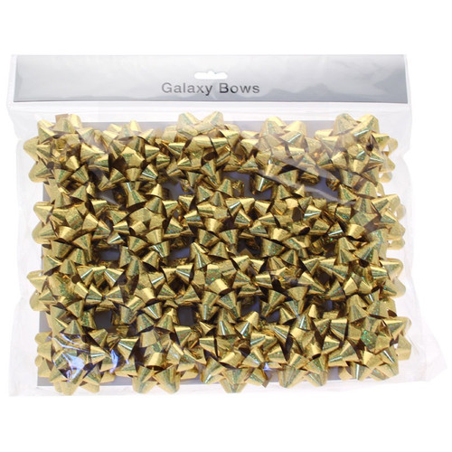 Holographic Gold Sticky Back Bows (x20) Holographic Gold Sticky Back Bows (x20)