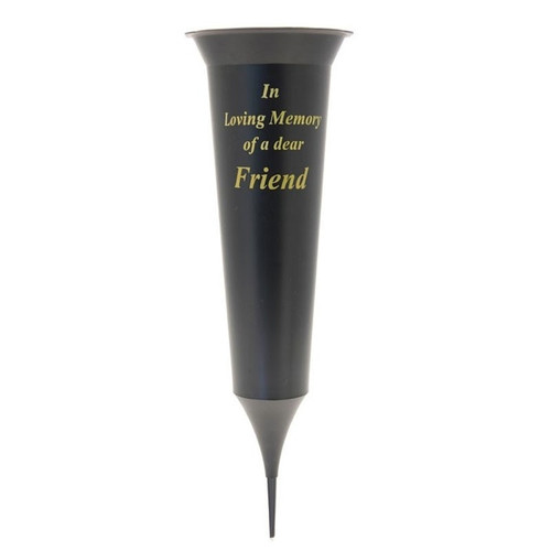Black Friend Grave Vase