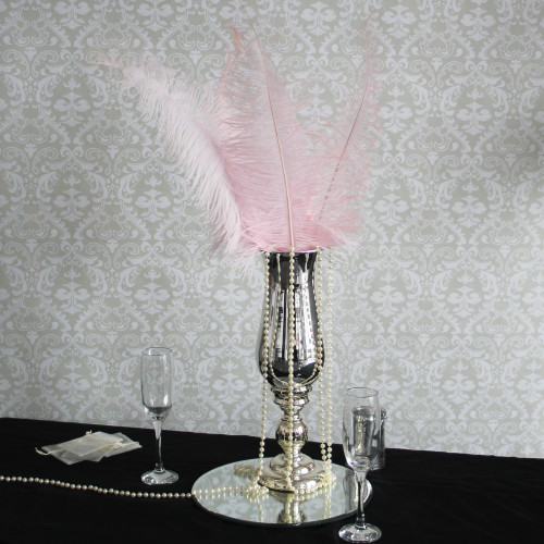 Light Pink Ostrich Feathers (5 Pack)