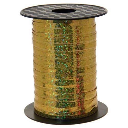 Gold Holographic Curling Ribbon Gold Holographic Curling Ribbon