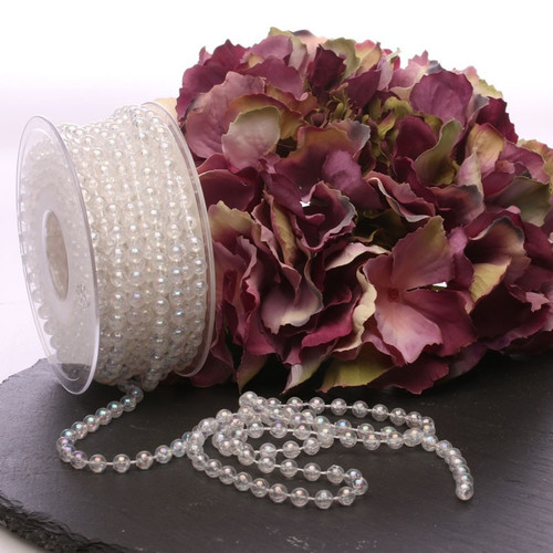 Iridescent Pearls on Spool 6mm