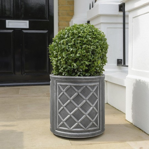 Stewart 32cm Round Lead Effect Planter Stewart 32cm Round Lead Effect Planter