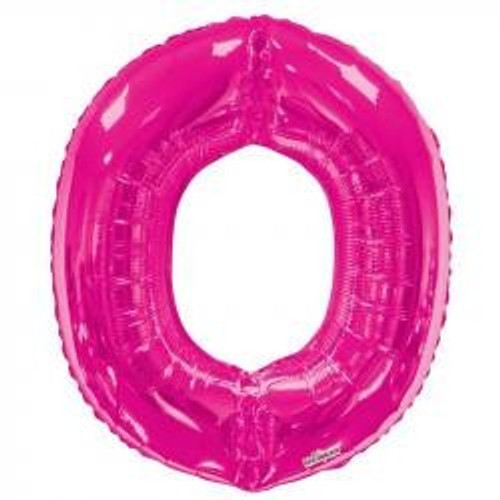 34" Letter Balloon - O - Pink 34" Letter Balloon - O - Pink