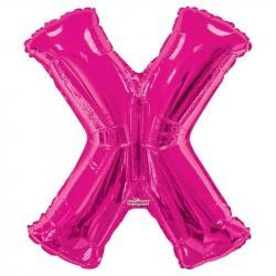 34"  Letter Balloon - X - Pink