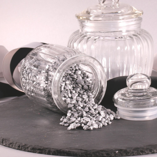 750 Gram Jar of Silver Pebbles 750 Gram Jar of Silver Pebbles