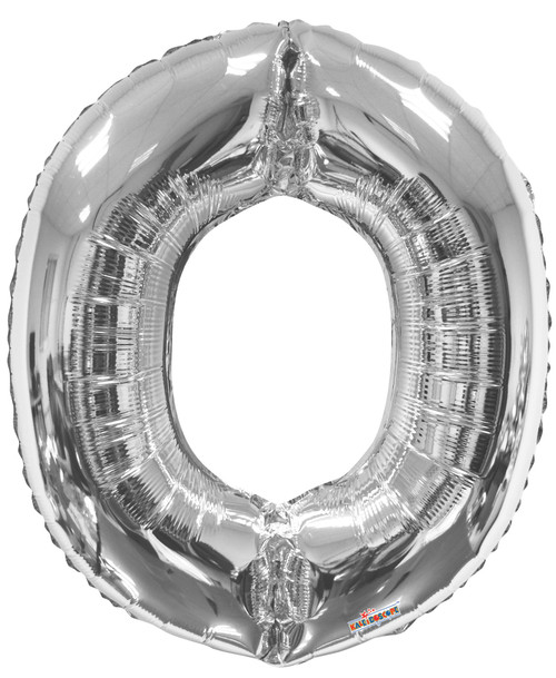 34" Letter Balloon - O - Silver 34" Letter Balloon - O - Silver