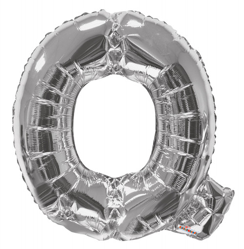 34" Letter Balloon - Q - Silver 34" Letter Balloon - Q - Silver