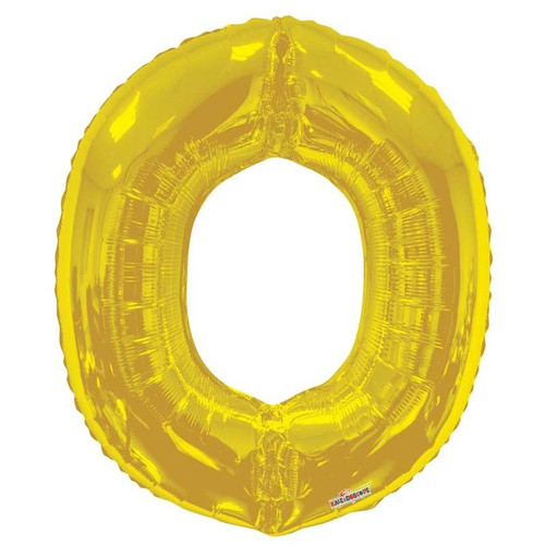 34"  Letter Balloon - O - Gold