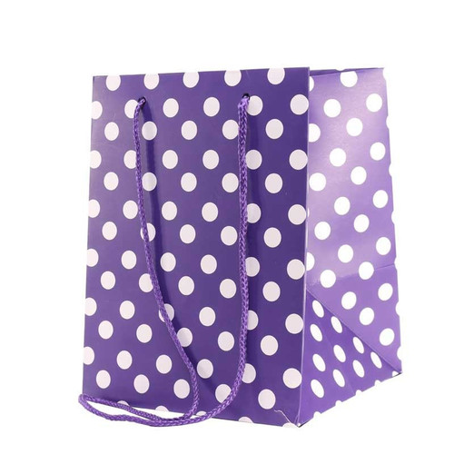 Purple Polka Dot Hand Tie Bag Purple Polka Dot Hand Tie Bag
