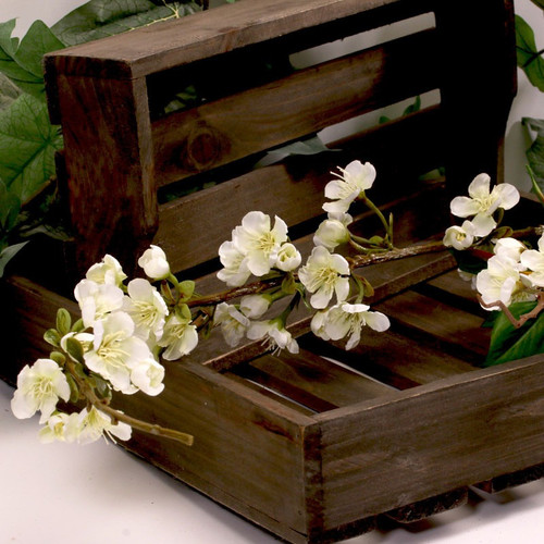 Pearl Cherry Blossom Spray White 115cm Pearl Cherry Blossom Spray White 115cm