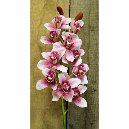 Pink Real Touch Cymbidium Spray 36 inch