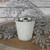 White Frosted Votive Candle Holder