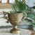Brocante Scroll Flower Bowl Gold (28cm)