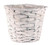 25cm Round White Bark Planter